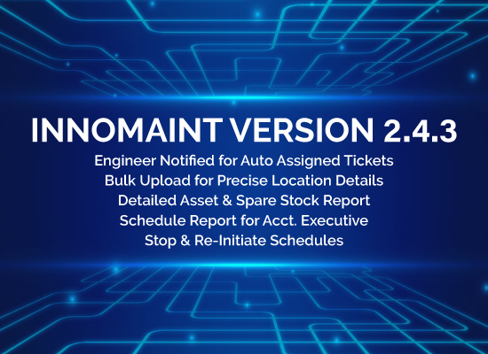 Innomaint Release of Version 2.4.3